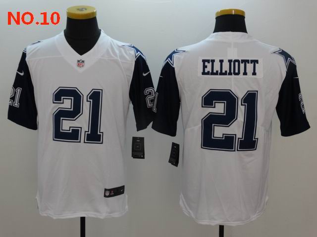 Men's Dallas Cowboys #21 Ezekiel Elliott Jerseys NO.10;